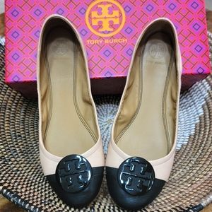 Tory Burch: Minnie Cap Toe Ballet Flats 8.5
